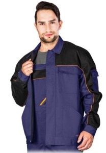 Bluza Robocza Promaster Męska Pod Nadruk Reis Granatowo - Pomarańczowa
