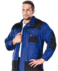 Bluza Robocza Robocza Ochronna Męska Leber&Hollman LH-FMN-J Reis Niebiesko-Czarna