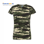 Koszulka Reklamowa Damska Bawełniana Ochronna Robocza JHK 145g TSRLCMF camouflage
