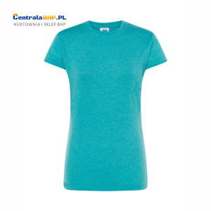 Koszulka Reklamowa Damska Bawełniana Ochronna Robocza JHK 145g TSRLCMF turquoise heather