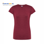 Koszulka Reklamowa Damska Bawełniana Ochronna Robocza JHK 145g TSRLCMF burgundy heather