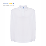 Koszulka polo męska z długim rękawem ochronna robocza JHK LS white