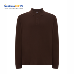 Koszulka polo męska z długim rękawem ochronna robocza JHK LS chocolate