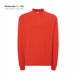 Koszulka polo męska z długim rękawem ochronna robocza JHK LS warm red