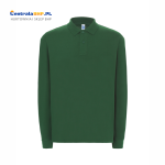 Koszulka polo męska z długim rękawem ochronna robocza JHK LS bottle green