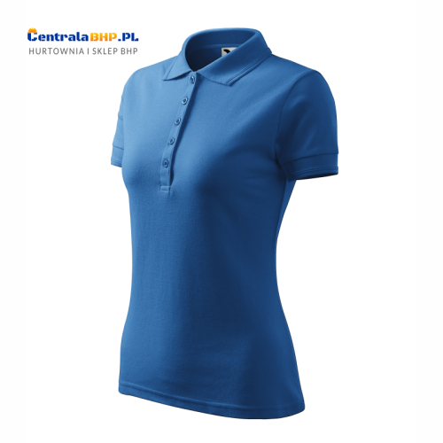 polo damska PIQUE POLO 210 lazurowa a.png