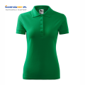 polo damska PIQUE POLO 210 zieleń trawy b.png