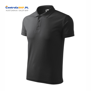 Koszulka Polo Malfini Adler Męska Pique Polo Robocza Ochronna Model 203 Gramatura 200g antracytowy melanż