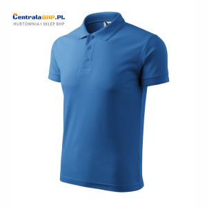 Koszulka Polo Malfini Adler Męska Pique Polo Robocza Ochronna Model 203 Gramatura 200g lazurowa