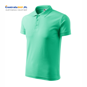 Koszulka Polo Malfini Adler Męska Pique Polo Robocza Ochronna Model 203 Gramatura 200g miętowa