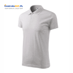 Koszulka Polo Męska Malfini Adler Bawełniana Pod Nadruk Single J. Model 202 Gramatura 180g  jasnoszary melanż