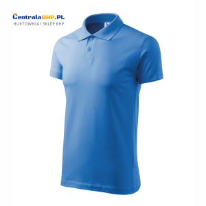 Koszulka Polo Męska Malfini Adler Bawełniana Pod Nadruk Single J. Model 202 Gramatura 180g lazurowa