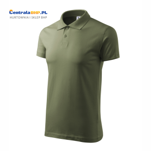 Koszulka Polo Męska Malfini Adler Bawełniana Pod Nadruk Single J. Model 202 Gramatura 180g khaki