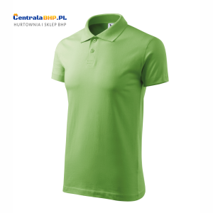 Koszulka Polo Męska Malfini Adler Bawełniana Pod Nadruk Single J. Model 202 Gramatura 180g groszkowa