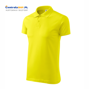 Koszulka Polo Męska Malfini Adler Bawełniana Pod Nadruk Single J. Model 202 Gramatura 180g cytrynowa