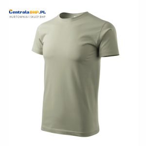 Koszulka bawełniana robocza męska BASIC 129 Adler Malfini 160g dla reklamy jasny khaki