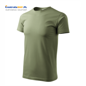 Koszulka bawełniana robocza męska BASIC 129 Adler Malfini 160g dla reklamy khaki