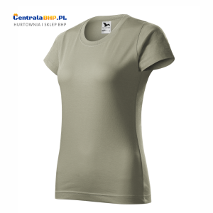 Koszulka bawełniana reklamowa damska BASIC 134 Adler Malfini 160g dla reklamy jasny khaki