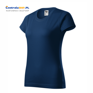 Koszulka bawełniana reklamowa damska BASIC 134 Adler Malfini 160g dla reklamy ciemnoniebieska
