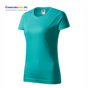 Koszulka bawełniana reklamowa damska BASIC 134 Adler Malfini 160g dla reklamy  szmaragdowa