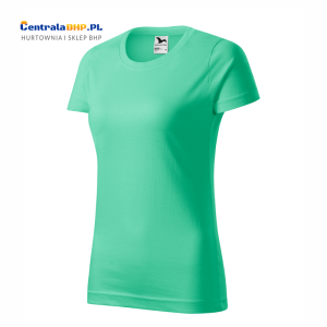 Koszulka bawełniana reklamowa damska BASIC 134 Adler Malfini 160g dla reklamy  miętowa