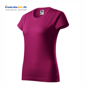 Koszulka bawełniana reklamowa damska BASIC 134 Adler Malfini 160g dla reklamy fuchsia red
