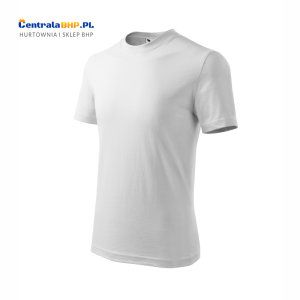 Koszulka bawełniana dziecięca Basic 138 Adler Malfini t-shirt reklamowy biały