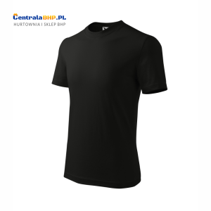 Koszulka bawełniana dziecięca Basic 138 Adler Malfini t-shirt reklamowy czarny