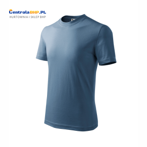 Koszulka bawełniana dziecięca Basic 138 Adler Malfini t-shirt reklamowy denim