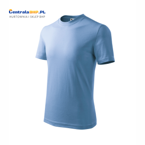 Koszulka bawełniana dziecięca Basic 138 Adler Malfini t-shirt reklamowy błękitny