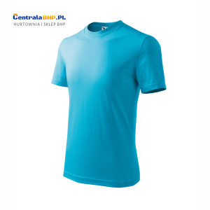 Koszulka bawełniana dziecięca Basic 138 Adler Malfini t-shirt reklamowy turkus