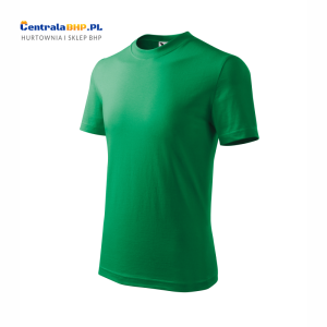 Koszulka bawełniana dziecięca Basic 138 Adler Malfini t-shirt reklamowy zieleń trawy