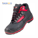 Trzewik ochronny roboczy z metalowym podnoskiem Urgent 102 S3 Guma czarno-czerwony