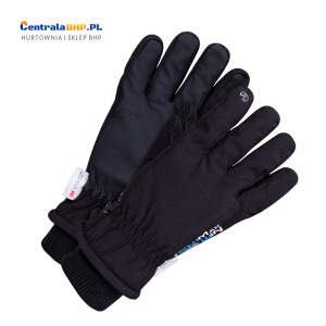 Rękawice ochronne ocieplane dedykowane do prac z ekranami dotykowymi RSKIMAX-WIN czarny Reis