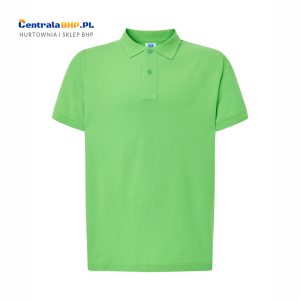 Koszulka Polo Męska JHK Bawełniana Robocza Reklamowa Pod Nadruk 200 g lime