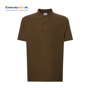 Koszulka Polo Męska JHK Bawełniana Robocza Reklamowa Pod Nadruk 200 g khaki 