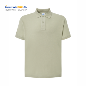 Koszulka Polo Męska JHK Bawełniana Robocza Reklamowa Pod Nadruk 200g  pale green