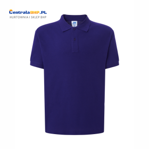 Koszulka Polo Męska JHK Bawełniana Robocza Reklamowa Pod Nadruk 200 g purple