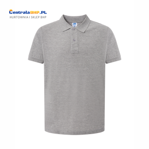Koszulka Polo Męska JHK Bawełniana Robocza Reklamowa Pod Nadruk 200 g grey melange