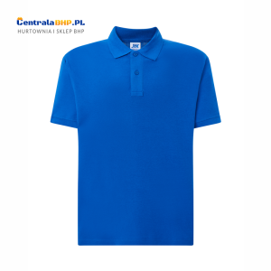 Koszulka Polo Męska JHK Bawełniana Robocza Reklamowa Pod Nadruk 200 g royal blue