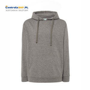 Bluza Męska Robocza Sportowa Reklamowa Z Kapturem  Nierozpinana JHK SWRAKNG  grey melange