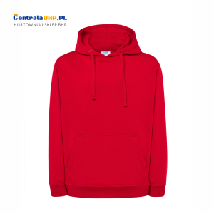 Bluza Męska Robocza Sportowa Reklamowa Z Kapturem Nierozpinana JHK SWRAKNG red