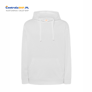 Bluza Męska Robocza Sportowa Reklamowa Z Kapturem  Nierozpinana JHK SWRAKNG  white