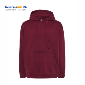 Bluza Męska Robocza Sportowa Reklamowa Z Kapturem  Nierozpinana JHK SWRAKNG burgundy