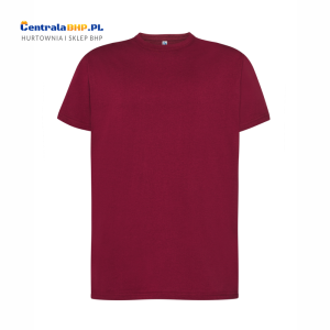 Koszulka Robocza T-shirt Męska Bawełniana Pod Nadruk JHK TSRA 190 g burgundy