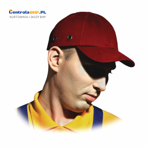 Kasko-Czapka BUMPCAP Kask Hełm Ostrzegawczy Czerwony Antyskalpowy Lekki Reis