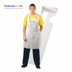 Fartuch Foliowy Ochronny Roboczy FFOL - ROLL Reis Biały Opakowanie Zbiorcze 100 szt