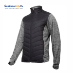Bluza męska ocieplana pikowana Lahti Pro L40122 szaro-czarna 