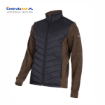 Bluza męska ocieplana pikowana Lahti Pro L40143 brązowo-czarna