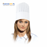 Czapka Kucharska Ochronna Robocza CZCOOK - KITCHEN Biała Reis Opakowanie Zbiorcze 10 szt
